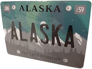 Alaska License Plate Playing Cards (Green Aurora)