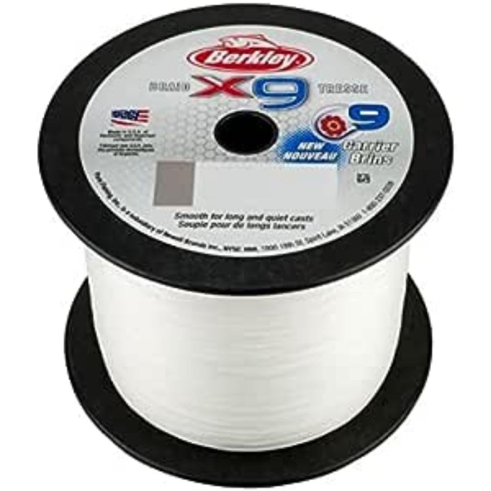 Berkley X9 Braided Fishing Line - 9 Strand Braid Line for Saltwater and Freshwater Fishing
