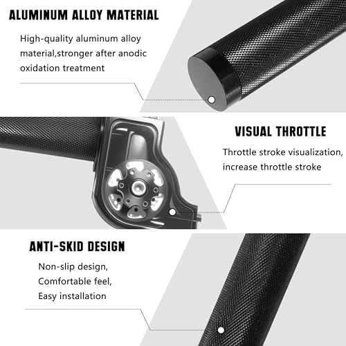 Image of Motorcycle Throttle Assembly,7 /8 inch Quick Twist Throttle Grips with Throttle Cable Aluminum Alloy Universal for CRF KLX SSR TTR 110 125 150 250cc Dirt Pit Bike ATV Mini Bike