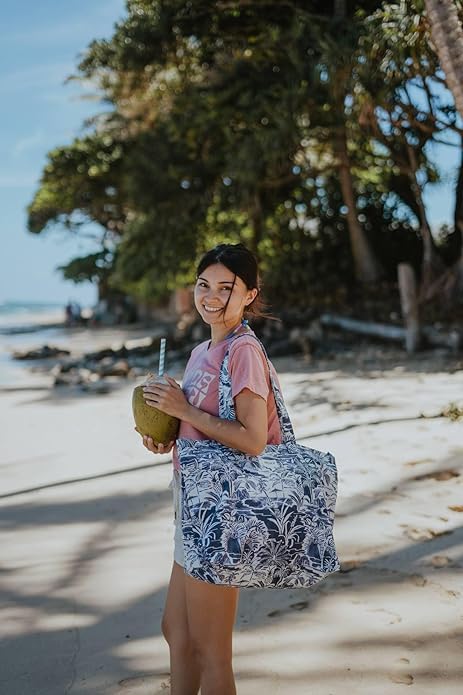 Image of Roxy Cotton Tote Bag | Everyday Carry | Beach | Travel | Vacation | Reusable | Lightweight
