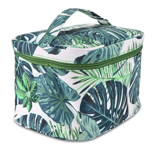 QIUWORE Neceser grande para mujer, bolsa de aseo para mujer, bolsa de aseo para mujer, bolsa de aseo de viaje, se utiliza como bolsa de aseo, bolsa de almacenamiento, bolso diario, Green, Neceser