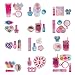 12 Petite Girls Cosmetic Sets in Bag - Washable and Non Toxic Real Makeup Kits - Bulk Pretend Play Girls Party Favors Gifts (1 Dozen)