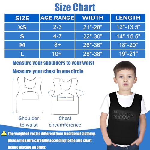 Image of Weight Vest for Kids Black (Black, Large)