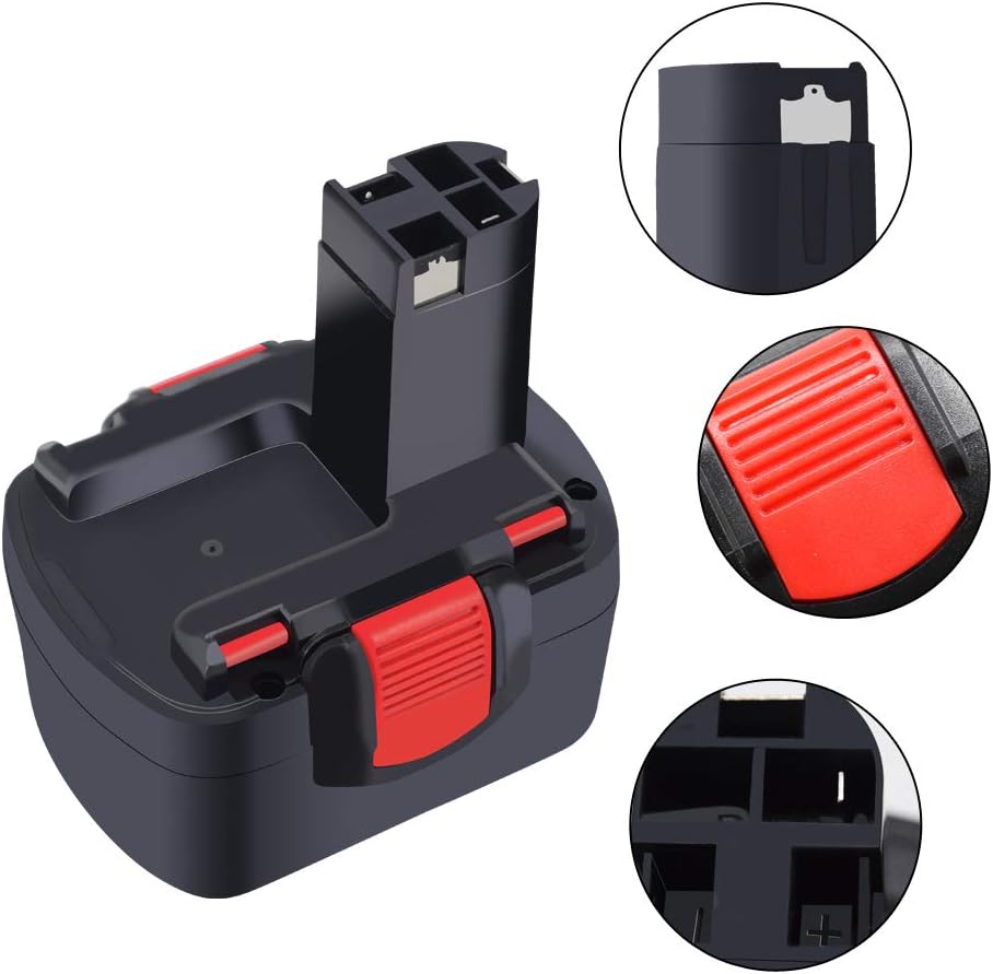 PALO 14.4V NI-CD 2.0Ah Replacement Extended Battery for Bosch BAT140 BAT040 BAT038 BAT159 32614 33614 PSR14.4 GSR14.4 13614-2G 3660CK (1 PACK) (BAT140 14.4V 2Ah battery)