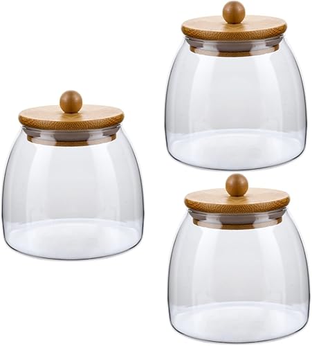 Abaodam Tarro de caramelo de vidrio para alimentos de Fu c k s to Give Tarro de almacenamiento de granos, frutos secos, recipiente de arroz,