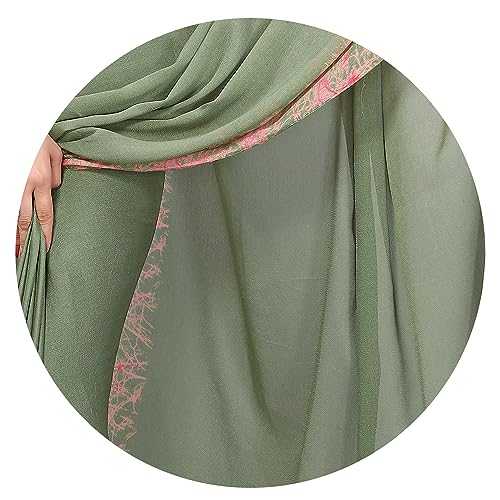 Image of MIRCHI FASHION Women Saree Abstract Print Chiffon | Breathable Lightweight Casual Sari for Regular Use and Office with Unstitched Blouse (Available in 25 Colors)