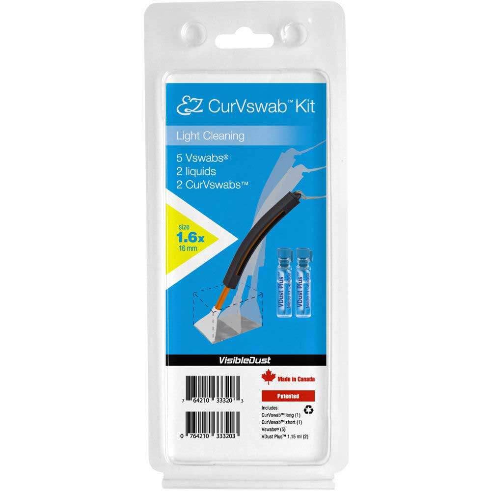 Visible Dust Light Ez Kit Curvswab Cleaning Digital Sensor Cleaning Swab Kit - 1.6X (16Mm)