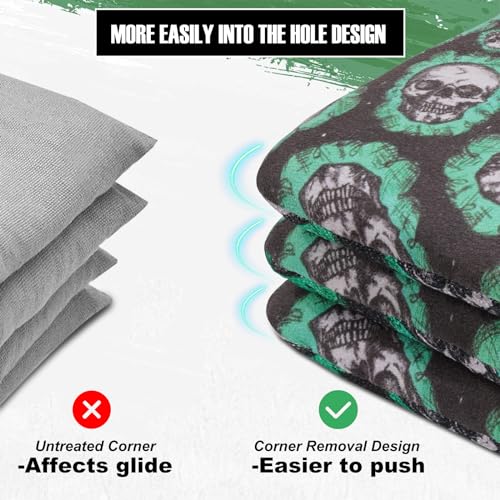 Sacs de cornhole professionnels à double adhérence pour un contrôle de trajectoire ultra précis