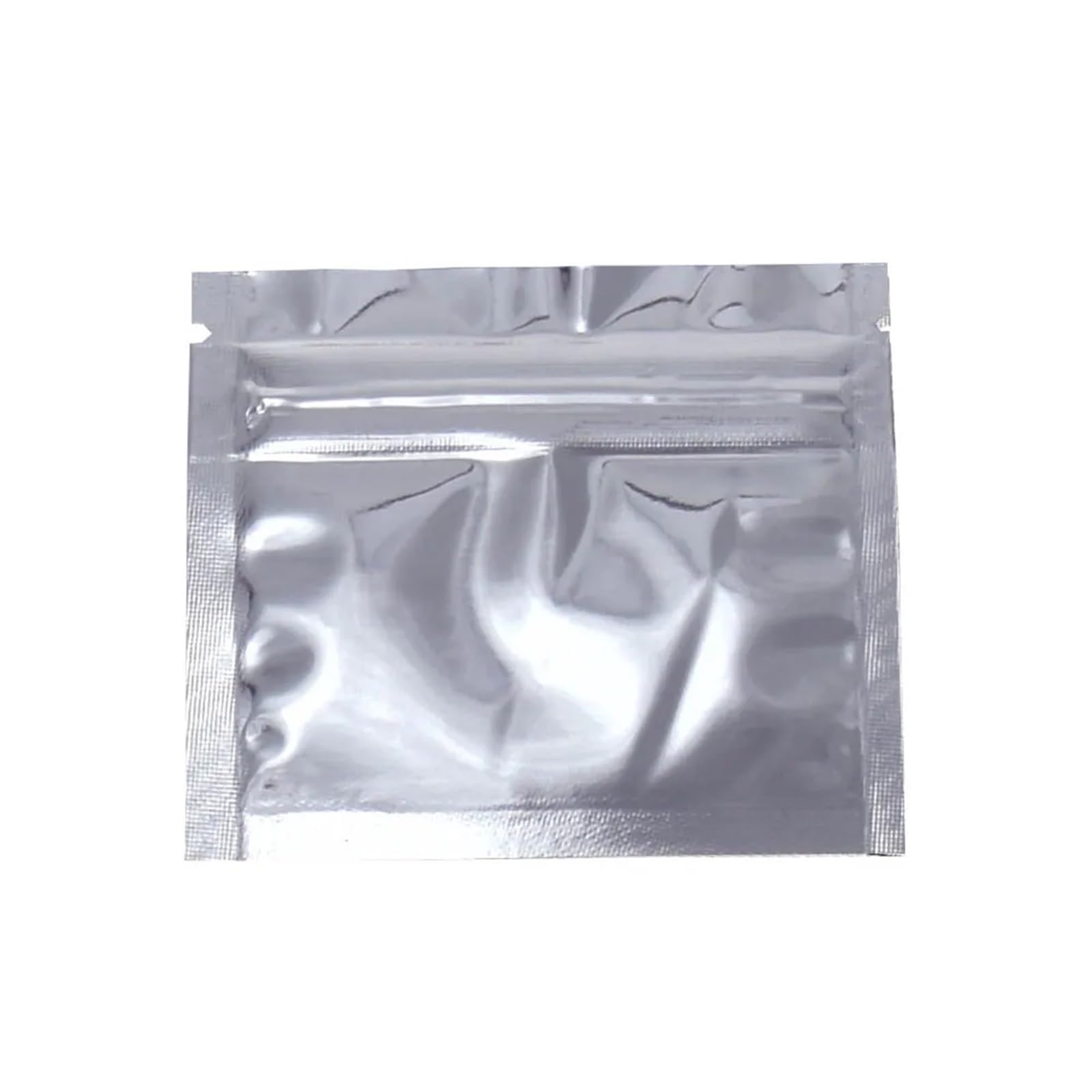 sacchetti con chiusura a zip, Confezione da 100 sacchetti con chiusura piatta, 7,5 * 6,3 cm, in alluminio, termosaldabili, multicolore(Blue)