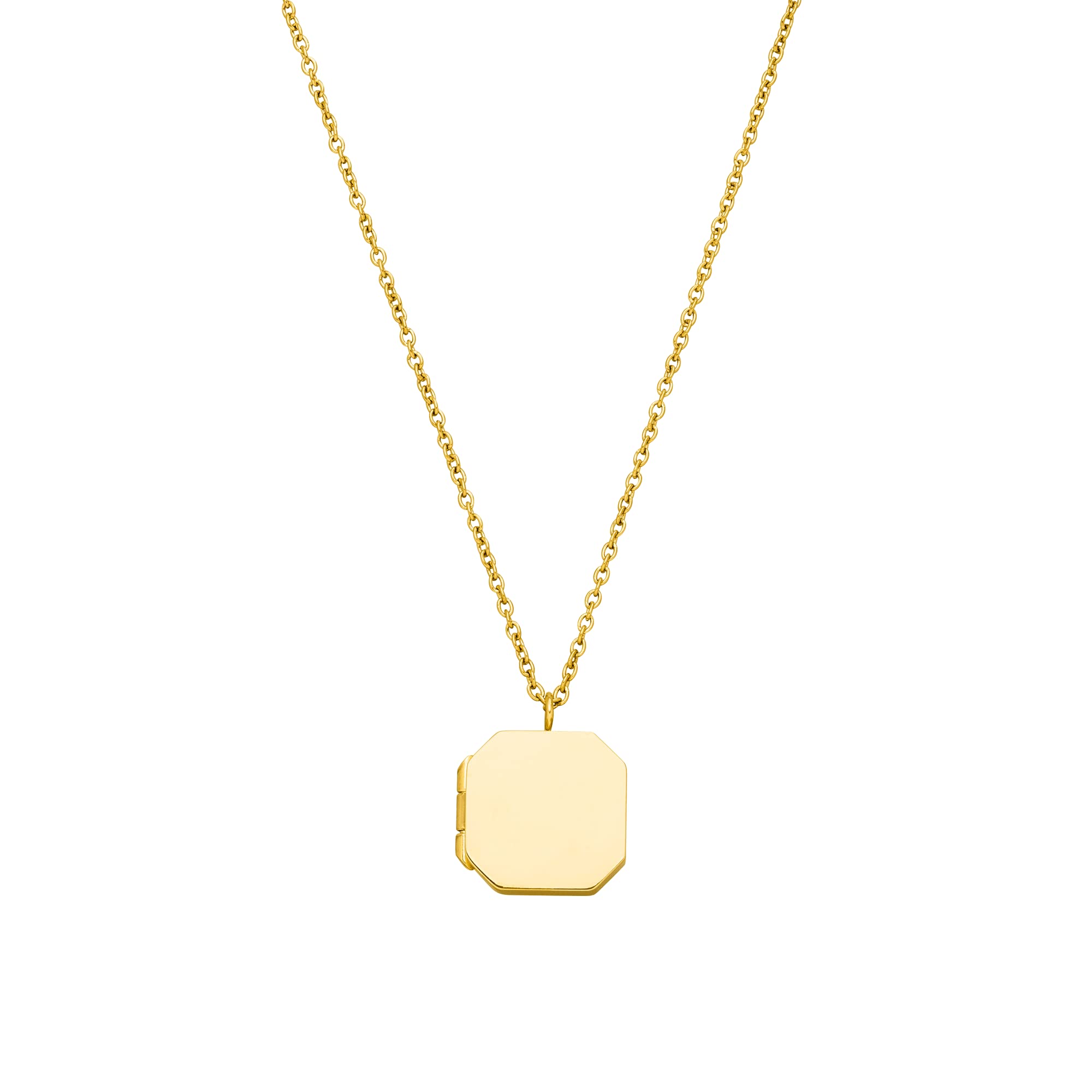 Hartje 1.1 mm ketting met hanger goud - Lengte verstelbaar 42-45 cm
