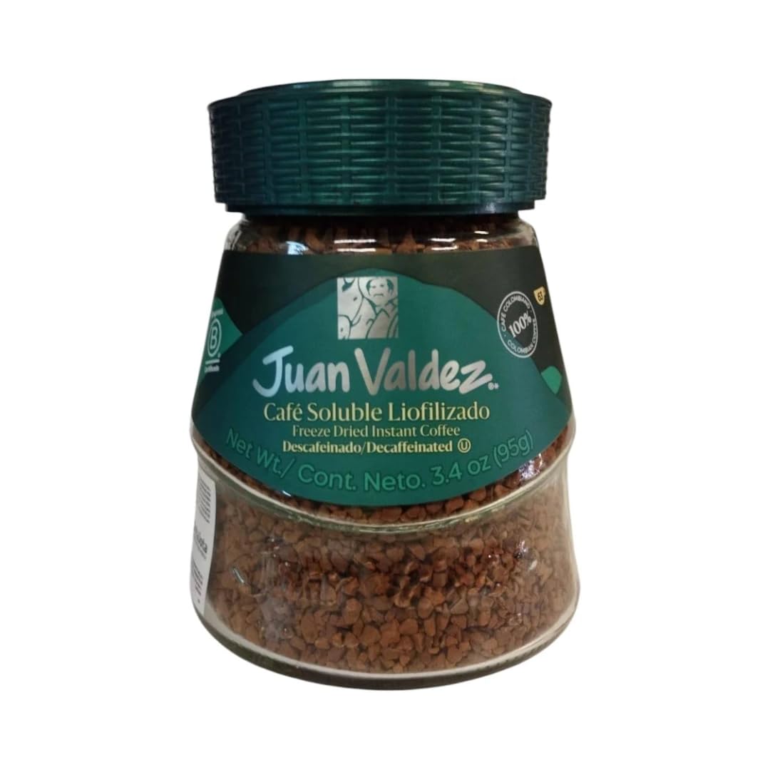 Wondermarket. Degustación Café Colombiano Liofilizado J. Valdez Colombiano Café Soluble Sabores Dulce de Leche Avellana Original y Descafeinado