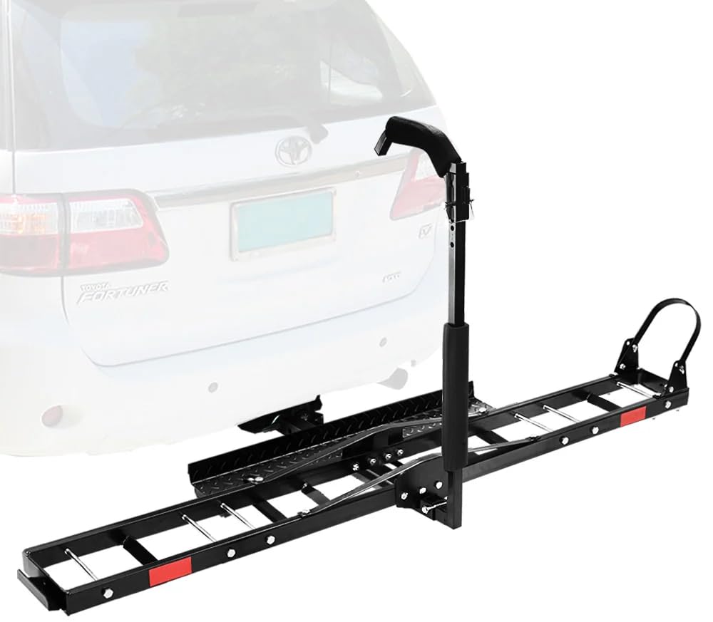 Porte Moto Attelage Scooter avec Rampe de Chargement 227kg