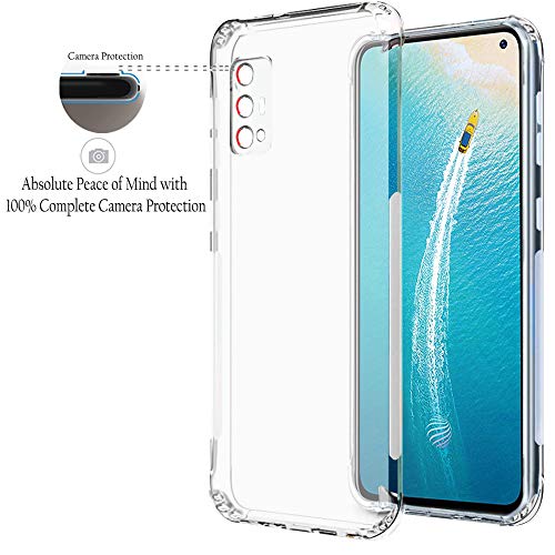 Image of TheGiftKart Ultra Clear Slim Shockproof Anti-Slip Grip Soft Back Cover Case with Best Camera Protection & Anti-Dust Plugs Built-in for Vivo V17 (Transparent)