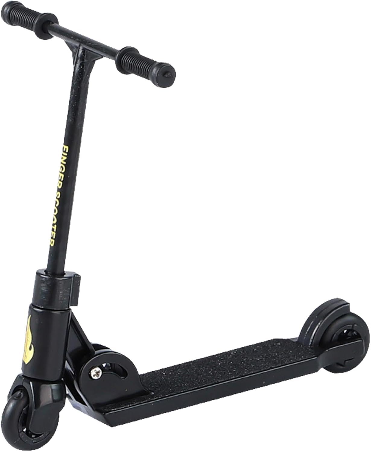 Finger Scooter - 2-Wheeled Scooter - Foldable Finger Scooter BMX with Brake | Finger Board Accessories for Teen | Educational Finger Toys | Non-Slip Fun Finger Skateboards (Black)