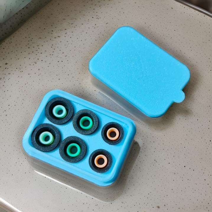 Image of Premium Memory Foam Earbud Tips (S /M /L) with Storage Case - Noise‑Isolating Replacement for Sony WF‑1000XM4, Samsung Level U (Fits 4mm Nozzle Earbuds)