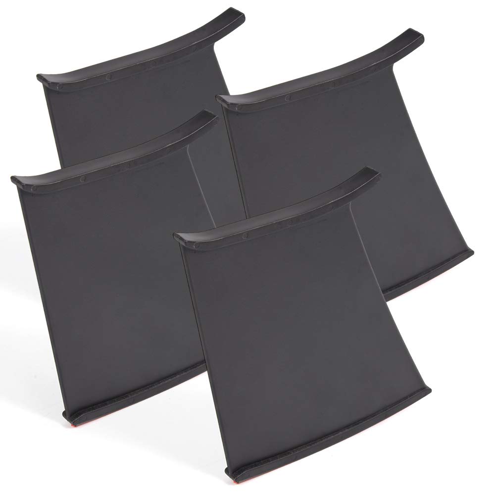 G-PLUS Rear Spoiler Wing Stiffi Support Stabilizer Compatible with Subaru Impreza WRX STi 2002-2007 Black 4 PCS ABS Plastic