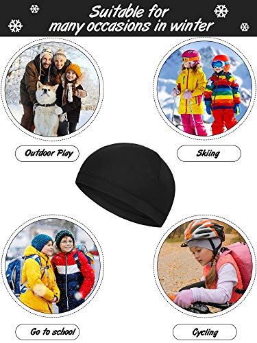 Image of Geyoga 6 Pcs Skull Cap for Kids Helmet Liner Youth Wave Cap for Sport Football Basketball Ski Cycling Outdoor Activities