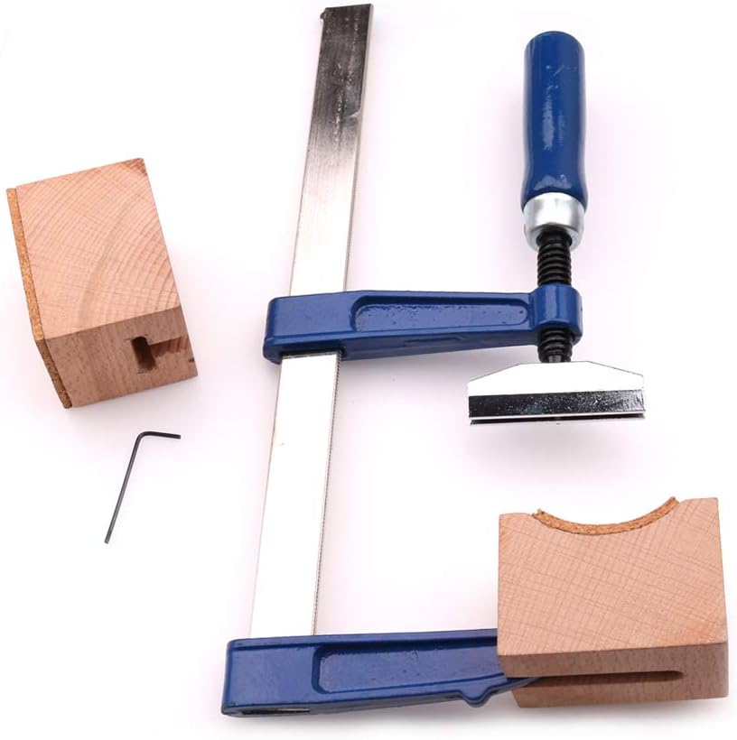 Eujgoov Comprehensive Guitar Bass Fret Press Tool Kit Essential Luthier Tools with Fingerboard Blocks and Mini Wrench for Accurate Fret Installation