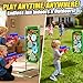 Dinosaur Shooting Game Toys, 2 Air Pump Launcher with Aiming Fun, 3 Dinosaur Theme & 4 Target Score Points, 24 Foam Balls, Indoor Outdoor Toy Gift for Kid Boy 3 4 5 6 7 8 9 10 11 12 Year Old Age 3-12
