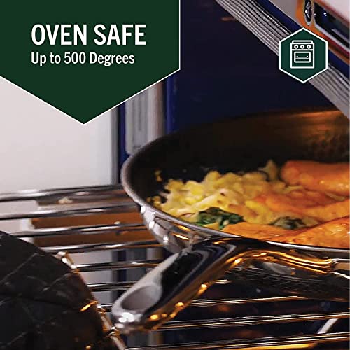 Hexclad 6 Piece Hybrid Stainless Steel Cookware Pan Set 8", 10", 12" With Glass Lids, Stay Cool Handle, Non-Stick Pfoa Free, Dishwasher, Oven Safe, Works On Induction, Ceramic And Gas Cooktops #TOP4