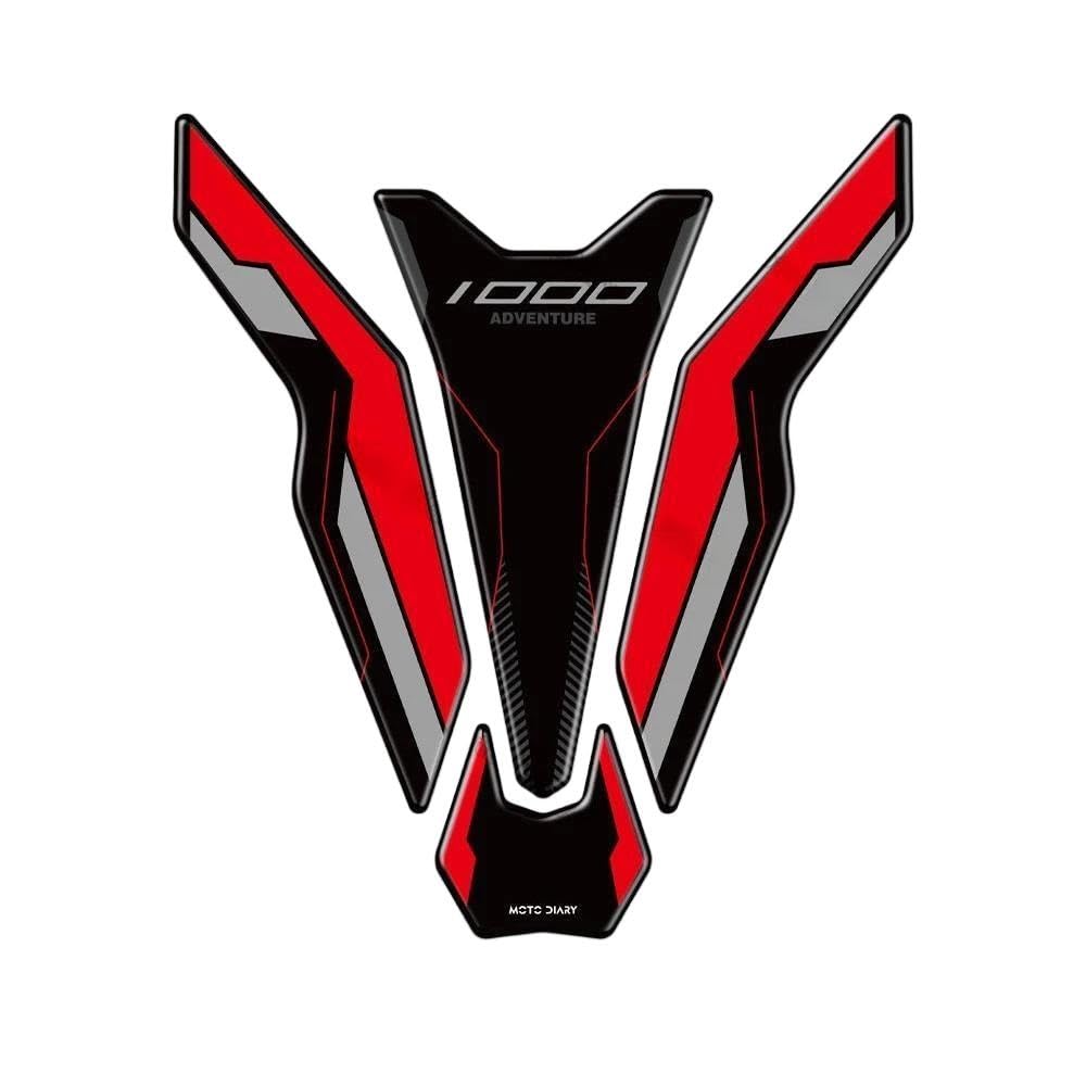 Autocollant réservoir Kawasaki Versys 1000 anti-glisse évite les rayures rouge