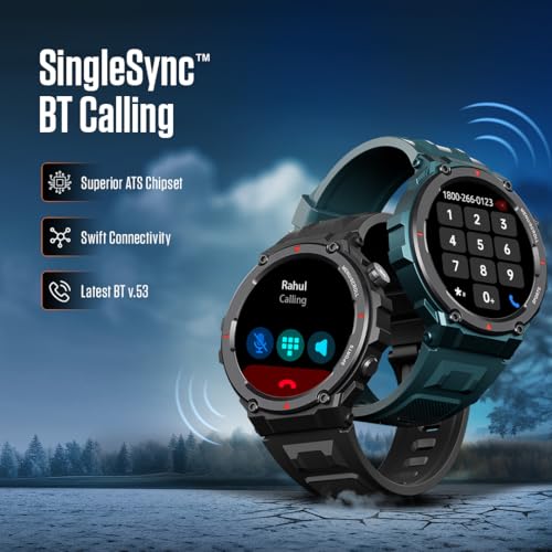 Image of Fastrack Xtreme PRO Smartwatch with 1.43 inch AMOLED Display with 466 * 466 Pixel Resolution|SingleSync BT Calling|AI Voice Assistant|100+ Sports Modes and Watchfaces|Upto 5 Day Battery|IP68