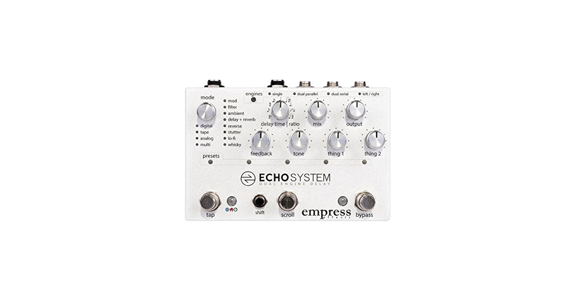 美品！empress echo system Echosystem - Dual Engine Multi-Mode Delay Pedal – Empress