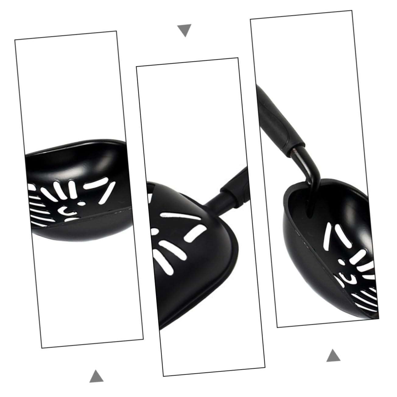 Abaodam 1pc Cat Litter Scoop Sand Cats Scooper Scoops Shovel Indoor Spoon Pet Cleaning Grooming for Kitten Litter Scoop Cat Litter Filter Scoop Black