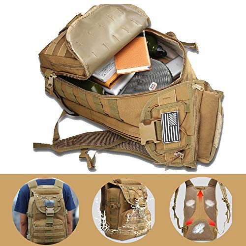 LHI Tactical Military Backpack 35L Outdoor Backpack for Men Women Hiking Backpack School Bag Daypack for Men Women - Image 6