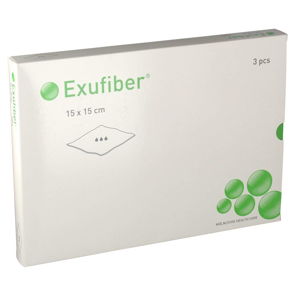 Aposito Exufiber 15 x 15 cm 3U (Melgisorb)
