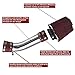 3-Inch Cold Air Intake Kit + Filter Compatible for Infiniti FX35 G35 for Nissan 350Z 3.5L V6 2003-2006 Fits All Transmission Type (Red)