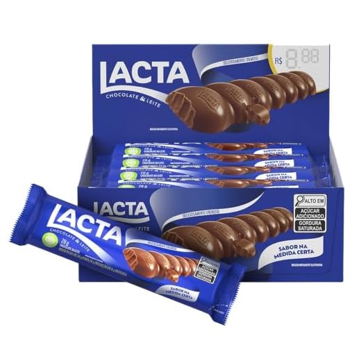 Chocolate Lacta Ao Leite Caixa Com 12 Unidades De 28g