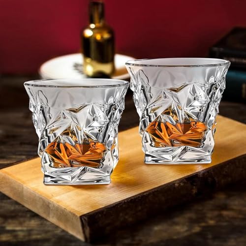 Image of Elegant Whiskey Decanter Set with Glass 7 pc for Men & Women, 1000 Ml Whiskey Crystal Liquor Drinking Decanter Gift for Alcohol Lover