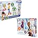 SRV Hub® - Set di 2 perline di Frozen and Toy Story per bambini, con 3 dischetti adesivi, 2 tavole riutilizzabili, 1 carta da stiro, carta da stiro, accessori per catene per fai da te