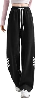 CHICSTIT Women Track Pant | Women’s Wide Leg High Waist Sweatpants with Drawstring | Soft Stretch Fabric | Casual & Athlei... Price In India