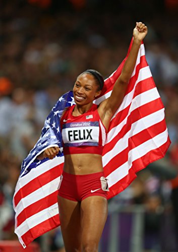 Allyson Felix Sports Poster Photo Limited Print Sexy Celebrity USA Olympic Track & Field Running Women Athlete Size 16x20#2