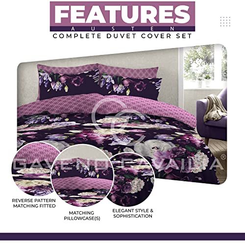 GC GAVENO CAVAILIA King Size Duvet Cover Sets With Fitted Sheet - Polycotton Complete Bedding Set including Pillow Cases - Image 2