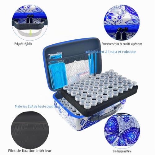 Boîtes de rangement pour peinture diamant artisanat bijoux perles strass