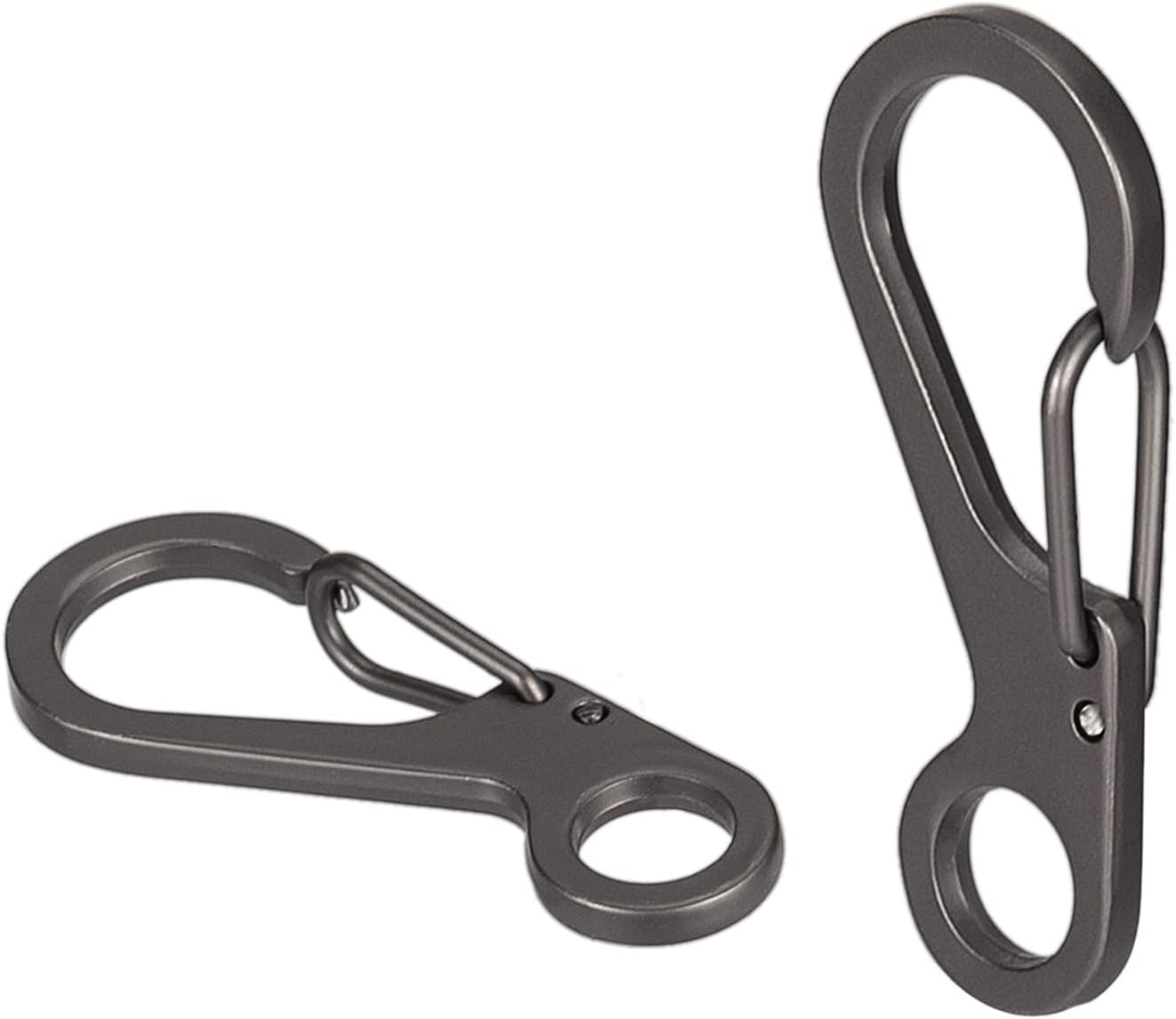 20Pcs Spring Snap Hook Carabiners Clip Spring Hanging Buckle Paracord Snap Hook Camping Bottle Backpack Clasps Keychain : Sports & Outdoors