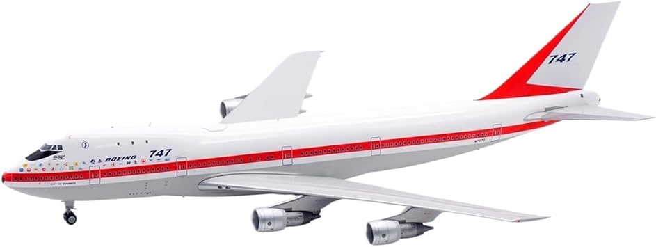 Replica Aircraft Models 35CM Scale Airplane 1200 for Boeing B747-100 N7470 Highly Realistic Aircraft Models Aviation Show Miniature Airplane ModelFlap