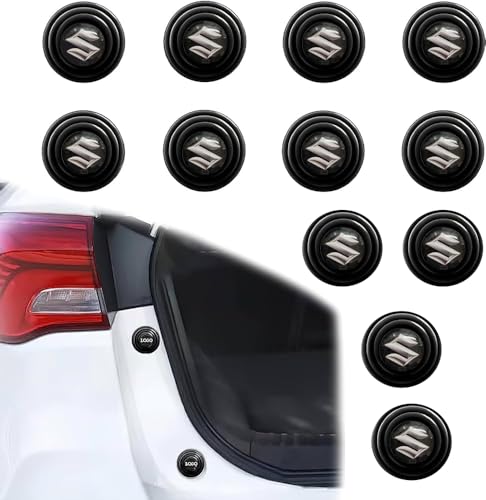 Image of DAZZLIQ 12 pcs Rubber Car Door Shock Absorber Car Door Guard Car Door Protector for Fronx, Vitara, Brezza, Swift, Baleno, Ertiga, WagonR, Alto, Dzire, XL6, Celerio, Eeco, Ciaz, Ignis Car Accessories