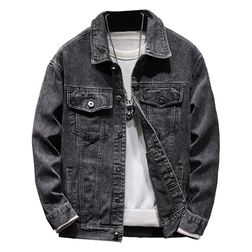 Chaqueta de mezclilla para hombre estilo vintage otoño miniatura 1