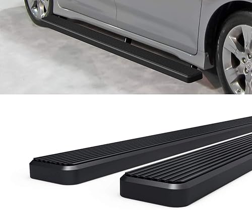 Miniatura 4 de HD Ridez Estribo de 5 pulgadas, color negro, compatible con Toyota Sienna 2011-2020 (excluye el modelo SE) (barras laterales de barra nerf)