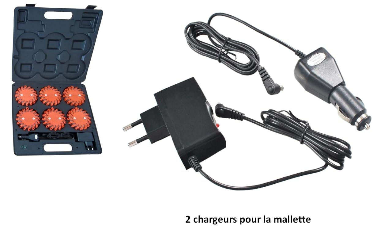 Pro conjunto de batería 16 LED de alerta naranja luces/faros