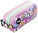 FRINGOO® - Trousse à crayons avec 3 compartiments jolie et amusante - Pour enfant Large Emoji Hologram - 3 Compartments