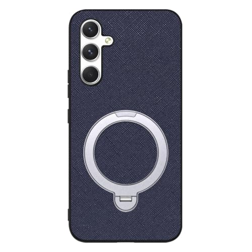 LOOF CASUAL MAG-RING ���U�[ ���^ �����O�t�� �X�}�z�P�[�X for Galaxy A54 5G �p �P�[�X �J�o�[ �����O �X�^���h �}�O�l�b�g �X�g���b�v�z�[�� �V���v�� �ϏՌ� �y�� [SILVER×�_�[�N�l�C�r�[]