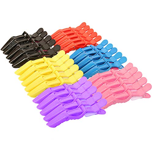 HOSTK 30 PCS Crocodile Hair Clips For Thick Hair Non-Slip Hairdressing Partition Grips For Women Girls, Hair Styling Clips Sectioning Plastic Alligator Hair Clipper