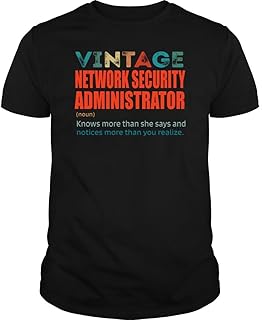 Vintage Network Security Administrator Knows More Than Job Title - Unisex Tee Black