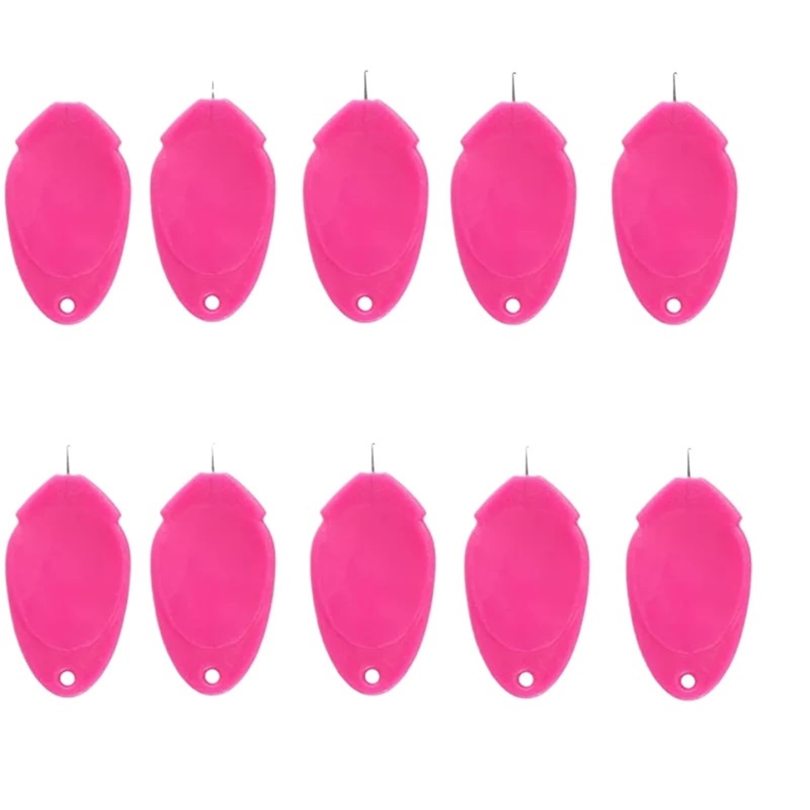 Automatic Needle Threaders Multicolor 100pcs for Sewing(Rose Red)