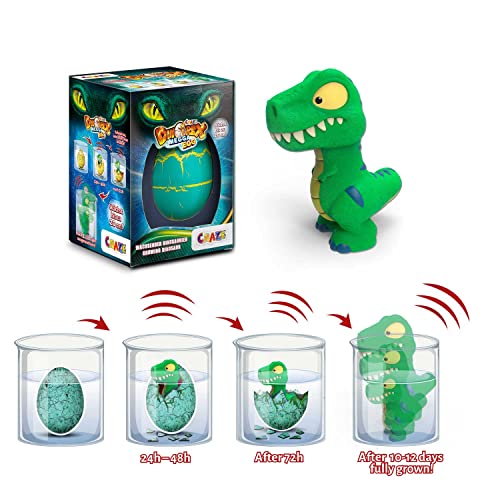 CRAZE Mega Egg DINOREX Juguetes de Dinosaurios para incubar Que Crecen en Agua, Huevos de Pascua con Sorpresa de Dinosaurio